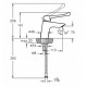 Смеситель Vitra Solid S (AquaMed) A42484EXP для раковины