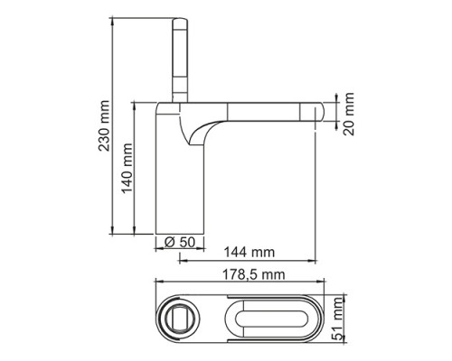 Смеситель для раковины WasserKRAFT Kammel 1803, хром