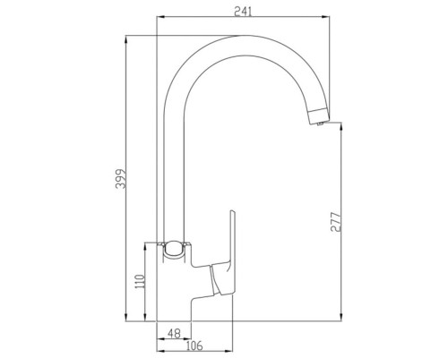 Смеситель Zorg Steel Hammer SH 901 BLACK BR для кухни под фильтр, черный металлик/бронза