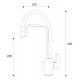 Смеситель Zorg Clean Water ZR 341-6 YF BLACK для кухни под фильтр, черный