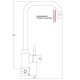 Смеситель для кухни Zorg Steel Hammer, нержавеющая сталь, SH 5177 INOX