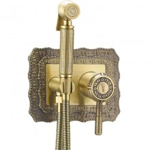 Смеситель Zorg Antic A 116 BD-BR для биде с гиенической лейкой, бронза