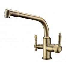 Смеситель Zorg Clean Water ZR 320 YF-33 BR для кухни под фильтр, бронза