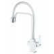 Смеситель Zorg Clean Water ZR 341-8 YF WHITE для кухни под фильтр, белый