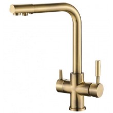 Смеситель Zorg Steel Hammer SH 552  BRONZE для кухни под фильтр, бронза