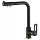 Смеситель Zorg Steel Hammer SH 572 BLACK BR для кухни под фильтр, черный металлик/бронза