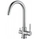 Смеситель Zorg Steel Hammer SH 713 CR для кухни под фильтр, хром