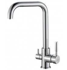 Смеситель Zorg Steel Hammer SH 715 INOX для кухни под фильтр, нержавеющая сталь