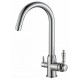 Смеситель Zorg Steel Hammer SH 723 CR для кухни под фильтр, хром