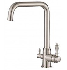 Смеситель Zorg Steel Hammer SH 725 SATIN для кухни под фильтр, матовая нержавеющая сталь матовая