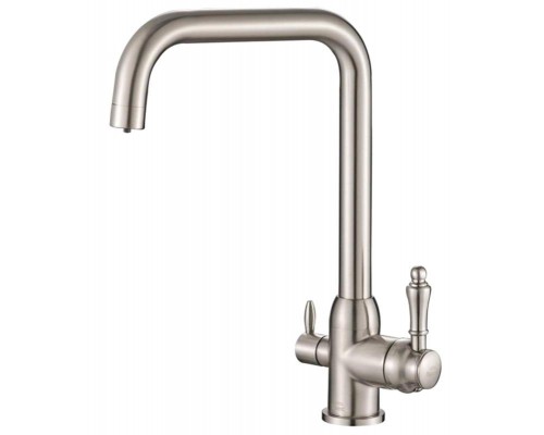 Смеситель Zorg Steel Hammer SH 725 SATIN для кухни под фильтр, матовая нержавеющая сталь матовая