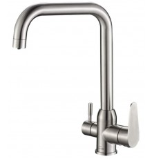 Смеситель Zorg Steel Hammer SH 725 INOX для кухни под фильтр, нержавеющая сталь