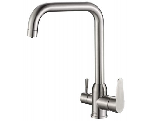 Смеситель Zorg Steel Hammer SH 725 INOX для кухни под фильтр, нержавеющая сталь