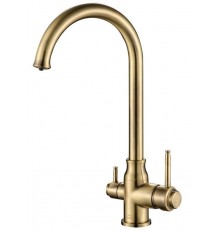 Смеситель Zorg Steel Hammer SH 763 BRONZE для кухни под фильтр, бронза