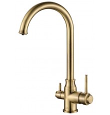 Смеситель Zorg Steel Hammer SH 763 INOX BRONZE PVD для кухни под фильтр, бронза PVD