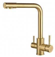 Смеситель Zorg Steel Hammer SH 801 INOX BRONZE PVD для кухни под фильтр, бронза PVD