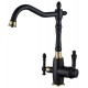 Смеситель Zorg Steel Hammer SH 812 BLACK BR для кухни под фильтр, черный металлик/бронза