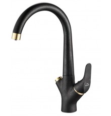 Смеситель Zorg Steel Hammer SH 815 BLACK BR для кухни под фильтр, черный металлик/бронза