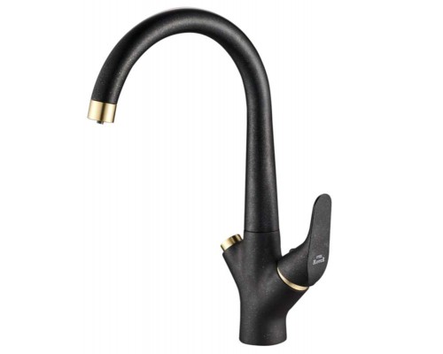 Смеситель Zorg Steel Hammer SH 815 BLACK BR для кухни под фильтр, черный металлик/бронза