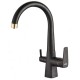Смеситель Zorg Steel Hammer SH 819 BLACK BR для кухни под фильтр, черный металлик/бронза