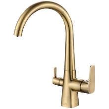 Смеситель Zorg Steel Hammer SH 819 BRONZE для кухни под фильтр, бронза