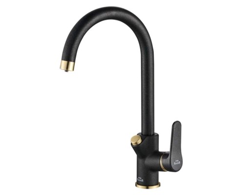 Смеситель Zorg Steel Hammer SH 901 BLACK BR для кухни под фильтр, черный металлик/бронза