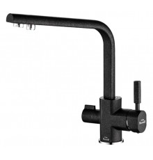 Смеситель Zorg Steel Hammer SH 909 BLACK CR для кухни под фильтр, черный металлик/хром