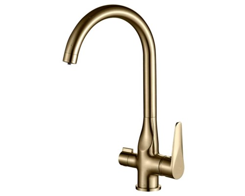 Смеситель Zorg Steel Hammer SH 910 BRONZE для кухни под фильтр, бронза