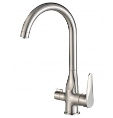 Смеситель Zorg Steel Hammer SH 910 SATIN для кухни под фильтр, сатин