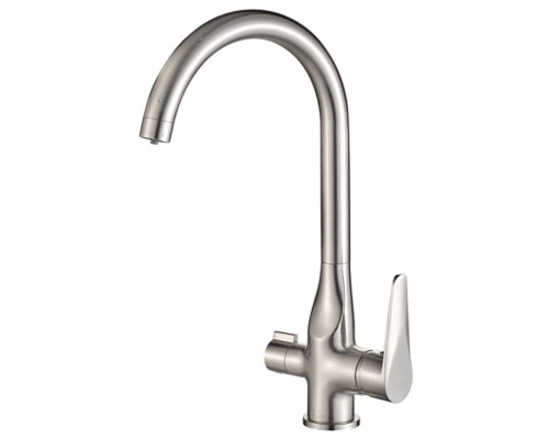Смеситель Zorg Steel Hammer SH 910 SATIN для кухни под фильтр, сатин