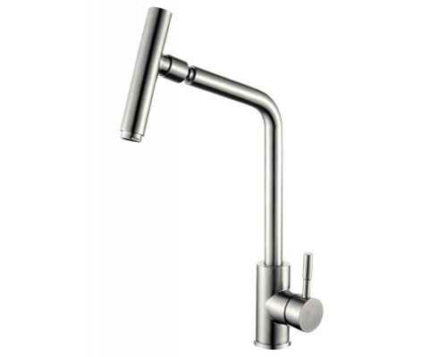 Смеситель для кухни Zorg Steel Hammer, нержавеющая сталь, SH 5106 INOX