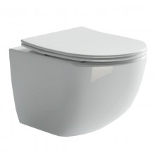 Подвесной унитаз Ceramica Nova Forma Rimless CN3009 безободковый, с сиденьем Soft Close