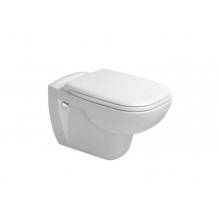 Подвесной унитаз Duravit D-Code, безободковый, крышка микролифт, 45700900A1