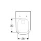 Подвесной унитаз Geberit Smyle, безободковый, белый, 500.210.01.1