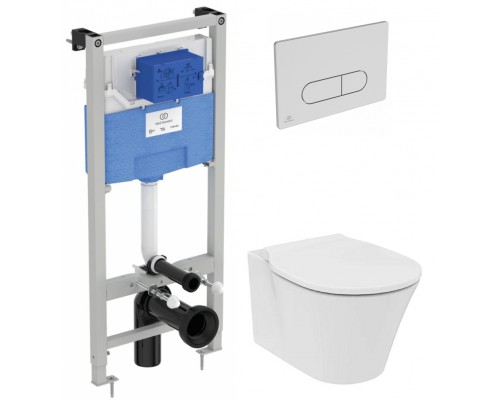 Инсталляция Ideal Standard Prosys с унитазом Connect Air Rimless, PR212101, сиденье микролифт, комплект Инсталляция Ideal Standard Prosys с унитазом Connect Air Rimless, PR212101, сиденье микролифт, комплект
