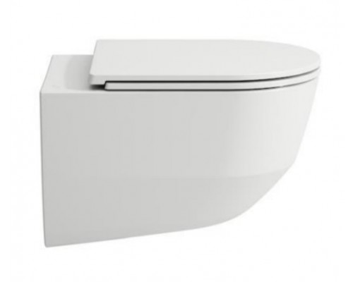 Инсталляция Laufen с безободковым унитазом Laufen Pro Rimless 8.6996.6.000.000.R, кнопка, сиденье микролифт, комплект Pack Laufen Pro Rimless