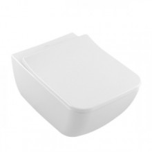 Подвесной безободковый унитаз Villeroy&Boch Venticello 4611RSR1 с сиденьем микролифт, c покрытием CeramicPlus, альпийский белый