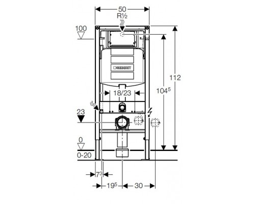 Инсталляция Geberit с безободковым унитазом Vitra Sento 7748B083-0101, сиденье микролифт, комплект