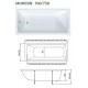 Акриловая ванна 1MarKa Modern 170x75 прямоугольная, белая (01мод1775)