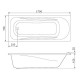 Ванна акриловая прямоугольная AM.PM Sense New a0 170x70 см, W76А-170-070W-A