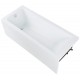 Ванна акриловая Aquanet Bright 170х70 см, с каркасом, белая, 267835