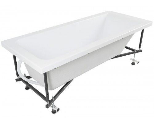 Ванна акриловая Aquanet Bright 170х70 см, с каркасом, белая, 267835