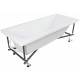 Ванна акриловая Aquanet Bright 170х70 см, с каркасом, белая, 267835