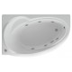 Ванна гидромассажная акриловая Aquatek Бетта 170 x 97 см с фронтальным экраном, белая, левая/правая