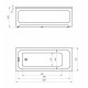 Ванна акриловая Aquatek Eco-friendly Мия 130 x 70 см, белая, MIY130-0000001