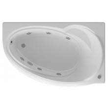 Ванна гидромассажная акриловая Aquatek Бетта 170 x 97 см с фронтальным экраном, белая, левая/правая