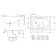 Стальная ванна BLB Europa Mini B05E 105х70 сидячая