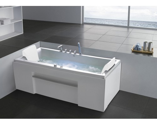 Ванна гидромассажная акриловая Gemy G9076 B 177 х 81 x 60 см, встраиваемая, белая