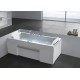 Ванна гидромассажная акриловая Gemy G9076 B 177 х 81 x 60 см, встраиваемая, белая