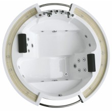 Ванна гидромассажная акриловая Gemy G9060 B 210 х 210 x 87 см, встраиваемая, белая